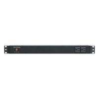 CYBER POWER Power Distribution Unit: Single-Phase, 120V AC, 12 Outlets, 0_1 RU, 15 ft Cord Lg (MPN PDU15B2F10R). Key specifications — Plug Type: NEMA 5-15P; Brand: CYBER POWER; Phase: Single-Phase; Maximum Input Voltage: 120V AC; Receptacle Type: (12) NEMA 5-15R (2 Front/10 Rear); Mounting Location: Vertical Rack; Facing: 2 Front/10 Rear.