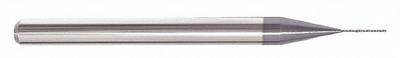 APPROVED VENDOR Ball End Mill: Carbide, AlTiN Coated, 4 Flute, 1/32" Mill Dia, 1/4" LOC - Pencil-Neck Carbide Ball End Mills