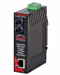 RED LION Media Converter: Unmanaged, DIN Rail, 2 Ports, RJ45, 100 Base-FX/10/100 Base-TX, IP30 (MPN SL-2ES-2ST). Key specifications — Port Type: RJ45; Manufacturer Part Number: SL-2ES-2ST; Brand: RED LION; Features: Supports Full/Half Duplex Operation; IP Rating: IP30; Maximum Input Voltage: 30V DC; Mounting Location: DIN Rail; Network Interface: 10/100 Base-TX.