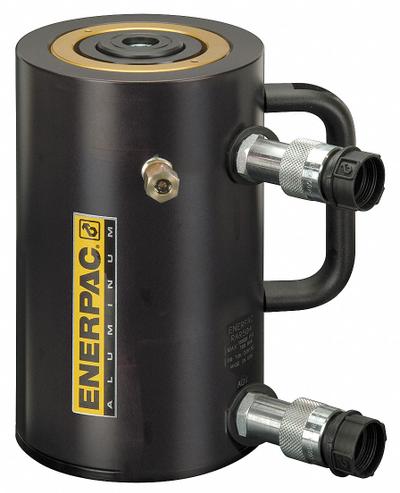 ENERPAC Hydraulic Ram: Double Acting, 50 ton Nominal Capacity, 6 in Nominal Stroke Lg - Lightweight Rams