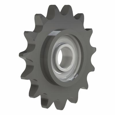 BREWER MACHINE & GEAR Idler Sprocket: For 40 Chain Size, Nylon, 17 Teeth - Hubless, Ball Bearing Idler Sprockets
