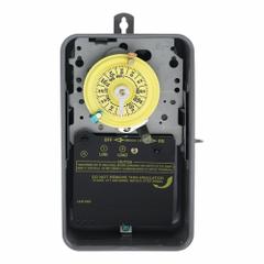 INTERMATIC Electromechanical Timer: 24 hr, 120V AC, SPST, Mechanical (MPN T101R). Key specifications — Body Material: Metal; Indoor/Outdoor Usage: Indoor; Mounting Style: Surface; Brand: INTERMATIC.
