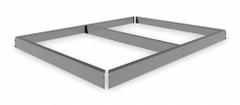 TENNSCO Shelf: 48 in x 36 in, 2,250 lb Load Capacity, Gray, Shelf (MPN ZK-4836). Key specifications — Includes: Beams; Shelf Configuration: Single Straight; Color: Gray; Frame Material: Steel; Brand: TENNSCO; Frame Finish: Zinc Plated; Product Type: Shelf.