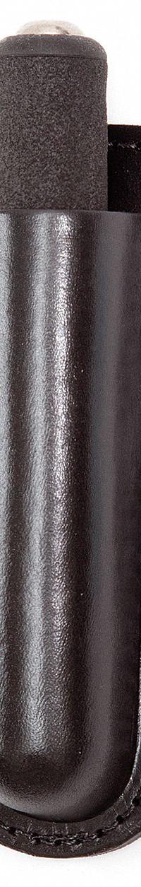 GOULD & GOODRICH, INC. Baton Holder: Black, Leather, Basket Weave, For 2 1/4 in Belt Wd (MPN B560-26). Key specifications — attr188437: Black; attr188438: Leather; attr188431: Baton Pouch.