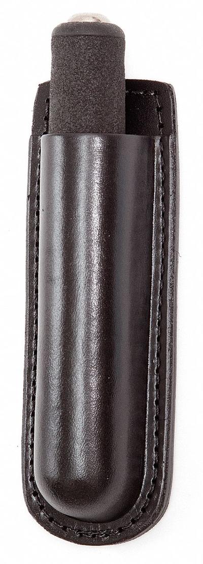 GOULD & GOODRICH, INC. Baton Holder: Black, Leather, Basket Weave - Duty Equipment Pouches