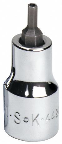 SK PROFESSIONAL TOOLS Socket Bit: 3/8 in Drive Size, Security Hex Tip, 9/64 in Tip Size, SAE (MPN 44209). Key specifications — attr1214209: Replaceable Insert; attr1214211: SK PROFESSIONAL TOOLS.