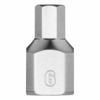 MILWAUKEE Bit Socket: 1/4 in Drive Size, Hex Tip, 6 mm Tip Size, 51/64 in Overall Lg, Fixed Insert (MPN 45-34-1133). Key specifications — attr1204765: Fixed Insert; attr1204767: MILWAUKEE.