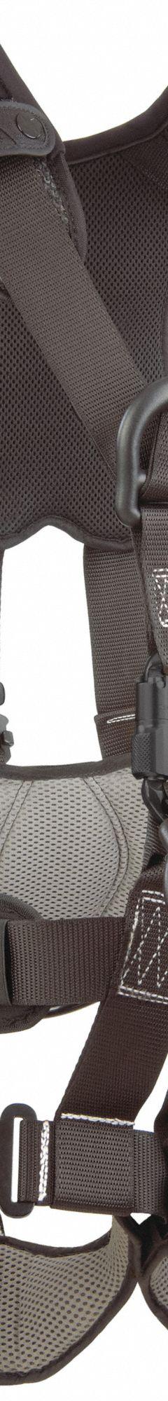 3M DBI-SALA Full Body Harness: Polyester, Aluminum/Steel (MPN 1113373). Key specifications — Brand: 3M DBI-SALA; Standards: OSHA 1910.140, OSHA 1926.502, ANSI Z359.11-2014, NFPA 1983-2017; Hardware Material: Steel; Webbing Materials: Polyester; Back D-Ring: Yes; Color: Black; Front D-Ring: Yes; Leg Strap Buckles: Quick-Connect.