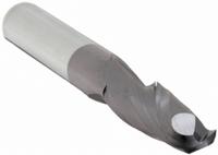 APPROVED VENDOR Ball End Mill: Carbide, AlTiN Coated, 2 Flute, 7/16" Mill Dia, 2" LOC, 4" OAL (MPN 224-001053)