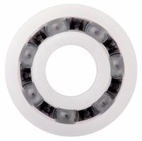 IGUS Polymer Ball Bearing: 6004, Open, 20 mm Bore, 42 mm OD, 12 mm Wd, Polymer Ring, Glass Ball (MPN B6004B1G). Key specifications — System of Measurement: Metric; Bearing Industry Number: 6004.