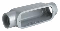 Conduit Outlet Body: Iron, 2 in Trade Size, C Body, 70 cu in Body Capacity, Threaded Hub (MPN OC-6M). Key specifications — Finish: Powder Coated; Includes: Set Screw Hubs; For Use With: IMC; Brand: HUBBELL KILLARK; Hub Style: Threaded; Mfr. Series: O.