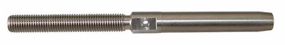 LOOS Wire Rope Stud: 3/8 in Compatible Rope Dia, Left Hand, 2 1/4 in Thread Lg - Left-Hand Thread Stud