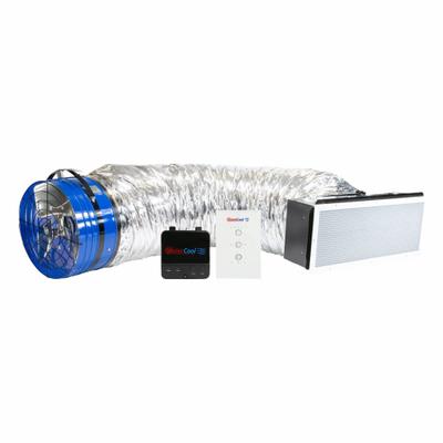 QUIETCOOL Whole House Fan: Ceiling Mount, 22 in Blade, 5,665 cfm Max., 2,833 sq ft Coverage - Ceiling-Mount Low Noise Whole House Fans