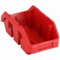 QUANTUM STORAGE SYSTEMS Cross-Stacking Bin: 6 5/8 in x 12 1/2 in x 5 in, Red, Label Holder Included (MPN QP1265RD). Key specifications — Electrostatic Discharge: Not Electrostatic Discharge Conductive; Brand: QUANTUM STORAGE SYSTEMS; % Recycled Content: 0%.
