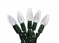 LED Holiday String Lights: Strawberry Shape, 23 11/16 ft Lg, White, 70 LEDs, 5.2 W, 120 V AC (MPN 60RG22). Key specifications — Brand: APPROVED VENDOR; Light Color: White.