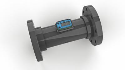 FLOMEC Watermeter: Flow Meter, Turbine, 4 in Flange, 4 in Connection Size, Flange - Inline Turbine Flowmeters with Totalizers for Water