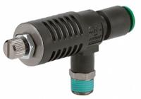 SMC Speed Exhaust Control Valve: Tee Fitting, Screw, 3/8 in Valve Body Size, 12 mm Tube, Meter Out (MPN ASV510F-02-12S). Key specifications — attr947203: Stainless Steel; attr947205: SMC.