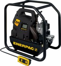 ENERPAC Electric Powered Hydraulic Pump: 10,000 psi Max. Op Pressure, 60 cu in/min Max. Flow Rate (MPN ZU4208TE-QR). Key specifications — attr941810: ZU4208TE-QR; attr941817: 2-Position; attr941814: Advance.