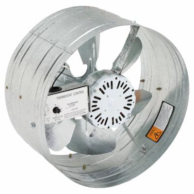 Dayton Attic Exhaust Fan: Gable Mount, Electric Motor, Max. 1,630 sq ft Attic - Gable-Mount Attic Exhaust Fans