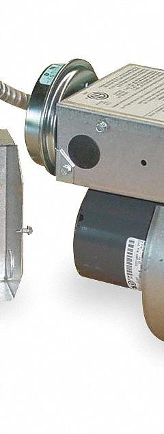 Induced Draft Blower: For Boilers/Water Heaters, For 8 in to 10 in Pipe, 115V AC (MPN HS3). Key specifications — Manufacturer Part Number: HS3; Brand: TJERNLUND; Current: 2.57 A; Application: Water Heaters; Includes: Fan Proving Switch; Standards: ETL Listed; For Fuel Type: Natural Gas; Nameplate Voltage: 115V AC.