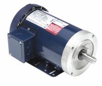 LEESON General Purpose Motor: C-Face/Rigid Base Mount, Totally Enclosed Fan Cooled, 1 hp, 1,765 RPM (MPN 143TTFR6032). Key specifications — Brand: LEESON; Nameplate Voltage @ 60 Hz: 230/460V AC; Full Load Current @ 60 Hz: 3.3/1.7 A; Nameplate RPM @ 60 Hz: 1,765 RPM; Motor Enclosure: TEFC.