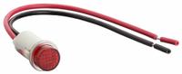 DAYTON Raised Panel Light: 12 mm Panel Mounting Hole Dia, LED, Raised Head (MPN 22NY42). Key specifications — Brand: DAYTON; Electrical Connection: 6 in Wire Leads.