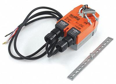 BELIMO Actuator: Dampers, On/Off, Spring Return, 22 in-lb, 100 to 240V AC, Hardwired - Fail-Safe Actuators with Spring Return