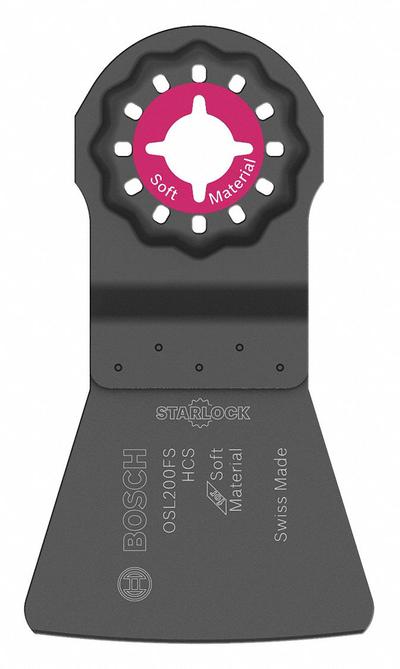 BOSCH Oscillating Scraper Blade: Flex, 2 in Blade Wd, 4 in Blade Lg, High Carbon Steel - Starlock Mounted Blades