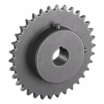 TRITAN Roller Chain Sprocket: 40, For 1/2 in Chain Pitch, 1 in Bore Dia, 34 Teeth - Size 40 Fixed-Bore Roller Chain Sprockets