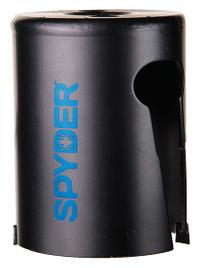 SPYDER Hole Saw: 1 3/8 in Saw Dia., 1 Teeth per Inch, 2 in Max. Cutting Dp, 5/8"-18 Thread Size (MPN 600013CF). Key specifications — attr1098070: 1; attr1098087: SPYDER; attr1098073: 5/8"-18.