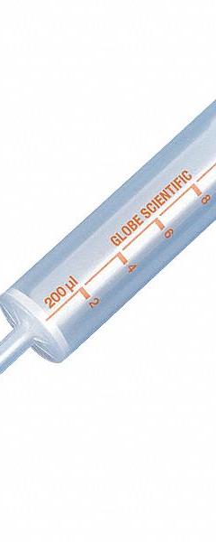 GLOBE SCIENTIFIC Dispenser Syringe Tip: Sterile, 1,000 ul Capacity, Bulk Bag, No Filter, Clear, 100 (MPN 3928S). Key specifications — Autoclavable: Not Autoclave Compatible; Brand: GLOBE SCIENTIFIC; Color: Clear; Disposability: Single-Use; Material: Polypropylene; Sterility: Sterile; For Pipette Type: Repeat Volume Pipettor; Includes Filter: No Filter.