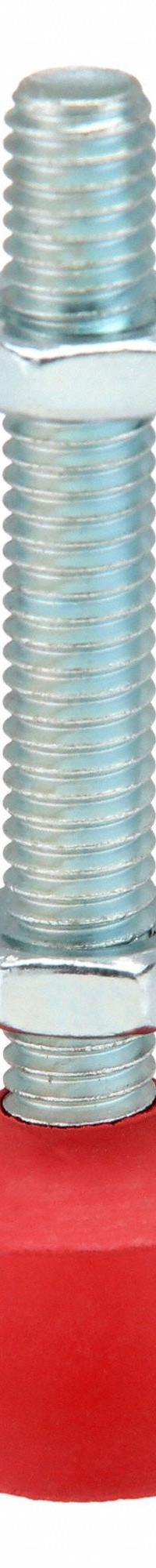 DE-STA-CO Flat Tip Spindle: Neoprene Tip, M6x1, 2 1/8 in Lg, 2 1/8 in Thread Lg, 5/32 in Spindle Dia (MPN 215208-M). Key specifications — Brand: DE-STA-CO; Material: Neoprene; Thread Size: M6x1; Includes: Jam Nuts; Compatible with Series: 2017-UR; Spindle Construction: Neoprene Tip.