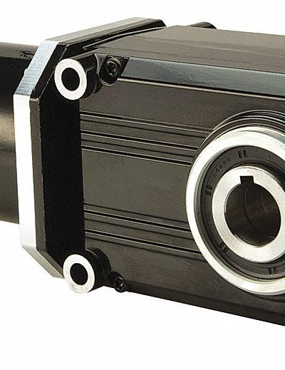 BISON DC Gearmotor: Right Angle - Right Angle Hollow Shaft DC Gearmotors