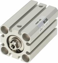 SMC Compact Cylinder: 25 mm Bore Dia, 40 mm Stroke Lg, Tapped Hole/Through Hole Mounting, Aluminum (MPN CDQSB25-40D). Key specifications — attr946022: Tapped Hole; attr946024: Single Rod; attr946038: CQS; attr1123057: Rotating Rod; attr945997: SMC.