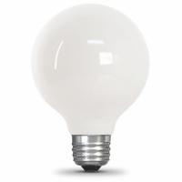 FEIT ELECTRIC Compact LED Bulb: Medium Screw (E26), LED, (G) Globe, G25, 2.5 W Watt, 2700K, Frosted (MPN BPG2525W927CA/FIL/RP). Key specifications — attr233510: G25; attr233525: 120V AC; attr233549: Frosted; attr518949: 2700K; attr239859: FEIT ELECTRIC.