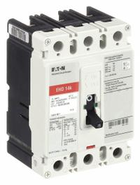 EATON Molded Case Circuit Breaker: 15 A Amps, 18kA at 240V AC, Fixed, ABC, Load Side Lug, Std, EHD (MPN EHD3015). Key specifications — attr217792: EHD; attr196056: 18kA at 240V AC; attr196057: Fixed; attr196058: ABC; attr196059: Load Side Lug; attr196061: 100A/F.