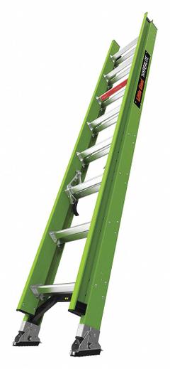 LITTLE GIANT Extension Ladder: 16 ft Ladder Size, Fiberglass, 300 lb Load Capacity, 28 lb Wt (MPN 18716). Key specifications — Color: Green; Brand: LITTLE GIANT; Removable Fly: Fixed.