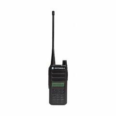 MOTOROLA Handheld Two Way Radio: CP100d Series, VHF, Digital, DMR, 5 W, 160 Channels, Li-Ion, Black (MPN AAH87JDF9JA2AN). Key specifications — Color: Black; FCC License Required: Yes.