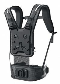 EGO Backpack Harness: 56V DC, Battery, 0 Batteries Included, 0 Chargers Included (MPN AFH1500). Key specifications — Features: Water Proof and Sensitive Skin Friendly Fabric for Long Term Wear; Voltage: 56V DC.