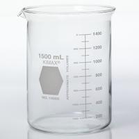 KIMBLE Beaker: 400 mL, 13.53 fl oz, A, Low Form, Type I, Colorless, Borosilicate Glass, Autoclavable (MPN 14000-400). Key specifications — attr1371034: Type I; attr1371051: KIMBLE; attr1371062: Colorless.