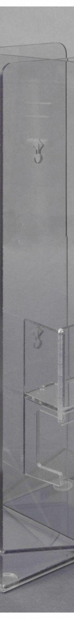 Cryo Box Holder: 8 1/4 in Overall Wd, 15 in Overall Ht, 5 3/8 in Overall Lg, PETG, Clear, (14) Boxes (MPN CRYO14-W). Key specifications — Material: PETG; Mounting Location: Wall; Color: Clear; Product Type: Cryo Box Holder; Total Holding Capacity: (14) Boxes; Brand: POLTEX.