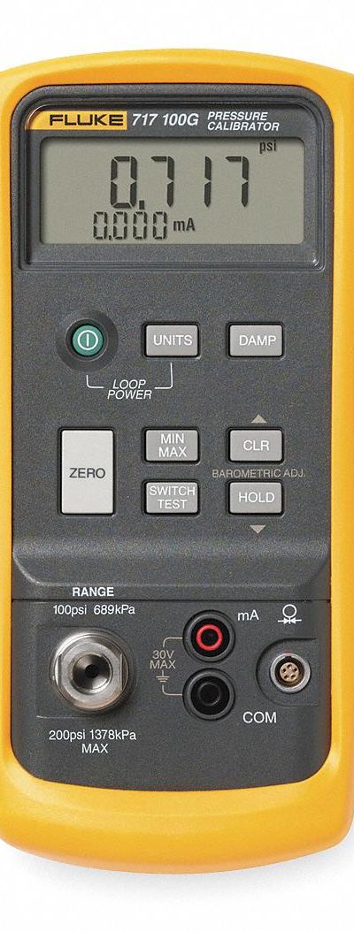 FLUKE Handheld Pressure Calibrator: FLUKE-717-5000G - Compact Handheld Pressure Calibrators