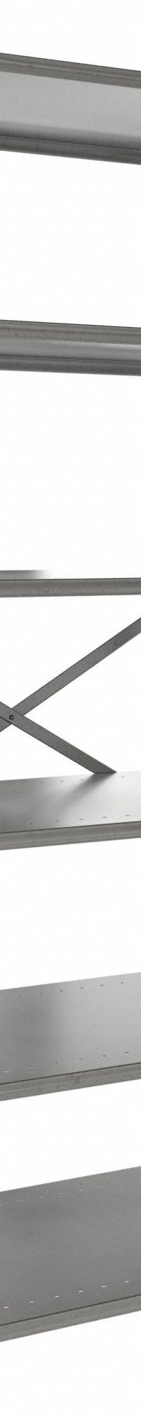 HALLOWELL Metal Shelving: Standalone, Medium-Duty, 48 in x 24 in, 84 in Overall Ht, 6 Shelves (MPN F5711-24HG). Key specifications — Frame Material: Steel; Shelving Material: Steel; Assembled: Unassembled; Color: Gray; Brand: HALLOWELL.