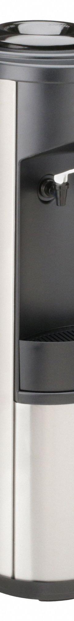 OASIS Bottled Water Dispenser: Freestanding, Top Loading, Cold/Room Temp, Black, Stainless Steel (MPN BTSA1SK). Key specifications — Water Type: Still; Operating Voltage: 115V AC; Power Source: Electric Corded; Water Temperature Types: Cold; Brand: OASIS; Housing Color: Black; Material: Stainless Steel.