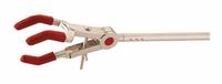 OHAUS Dual Adjust Clamp: Single Adjust Clamp, Zinc, 10 1/4 in Overall Lg, 3 Prongs, 3/8 in Arm Dia (MPN CLM-ULTRA3SZL). Key specifications — attr1025734: OHAUS; attr1025737: Zinc; attr1025736: Nickel Plated; attr1025747: Single Adjust Clamp.