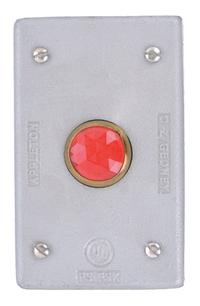 APPLETON ELECTRIC Weatherproof Cover: Aluminum, FD/FS, Pilot Lamps, 1 Gangs, 4 9/16 in Overall Ht (MPN FSK-1-JCA). Key specifications — Brand: APPLETON ELECTRIC; Color: Red; Compatible with Product Type: Pilot Lamps; Compatible with Series: FS; Mounting Orientation: Horizontal or Vertical.