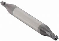 APPROVED VENDOR Ball End Mill: Carbide, AlTiN Coated, Double End, 4 Flute, 1/16" Mill Dia, 1/8" LOC (MPN 242-031026)