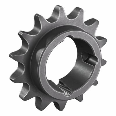 TSUBAKI Sprocket: For 60 Chain, 14 Teeth, 3.371 in Pitch Dia, 3.736 in Outside Dia - Size 60 Bushed-Bore Roller Chain Sprockets