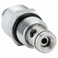 PARKER Cartridge Valve: Steel, Block-Mounted, Two Positions, Normally Closed, Screw Adjustment (MPN FV101S). Key specifications — attr1012059: FV101S; attr1250696: FV101; attr1011660: Nitrile; attr1011632: Screw; attr1011634: Steel; attr1011635: PARKER; attr1011636: Steel; attr1011644: C10-2.
