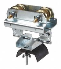 GLEASON Festoon Intermediate Trolley: I-Beam, Flat, 1.25 in – 1.25 in, 5.5 in Overall Lg (MPN F-IT-S3/5.7). Key specifications — Compatible Cable Type: Flat; Trolley Wheel Material: Steel; Brand: GLEASON; Compatible I-Beam Size: S3 x 5.7; Compatible Track Type: I-Beam; Includes: (4) Ball Bearing Wheels; Material: Steel.